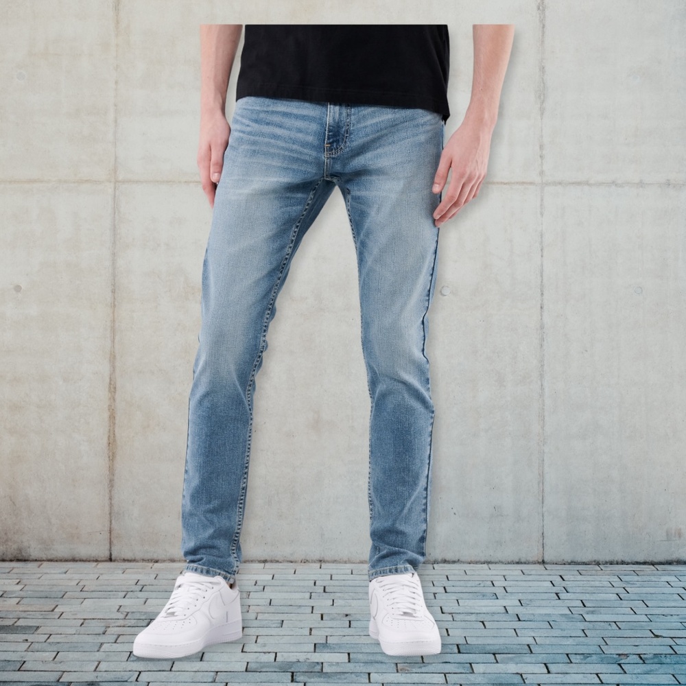 Hollister Epic Flex | Earth-Friendly  LIGHT WASH SKINNY JEANS